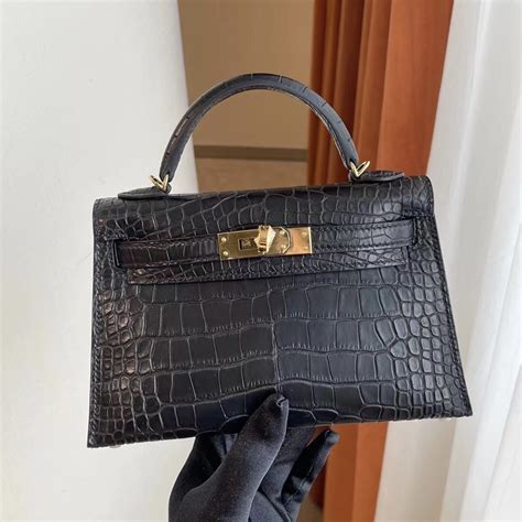 hermes kelly clutch alligator|Hermes mini kelly crocodile.